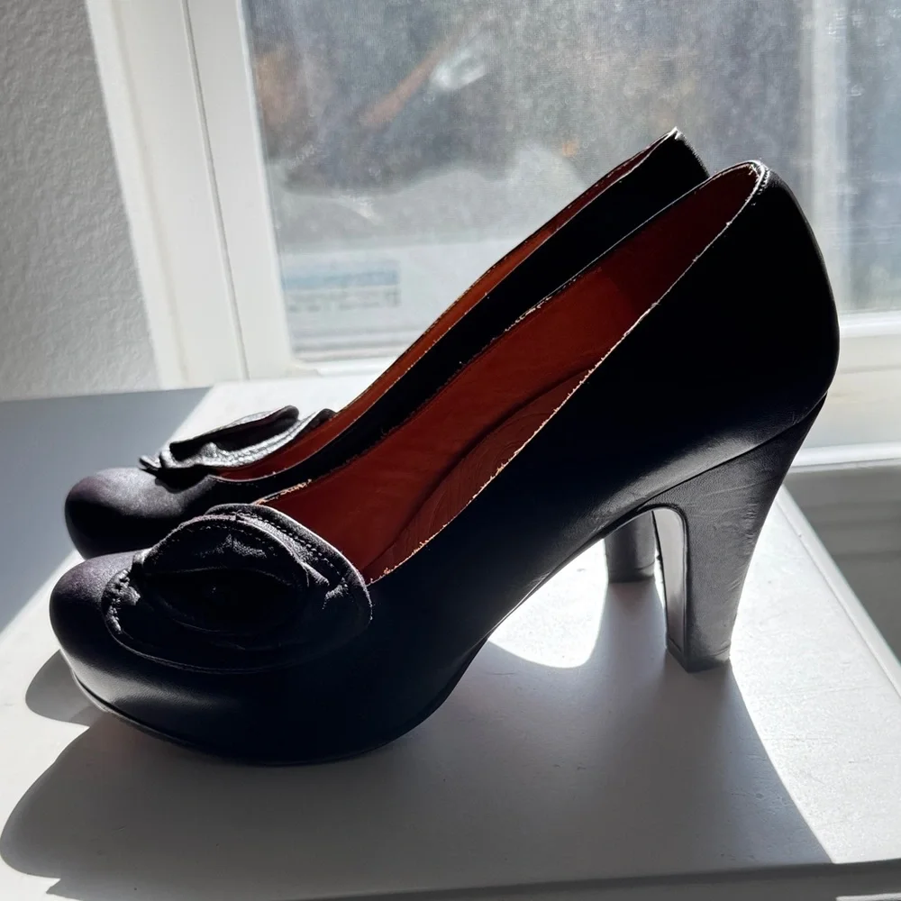 Chie Mihara Plum Leather Heels - Picture 9 of 9
